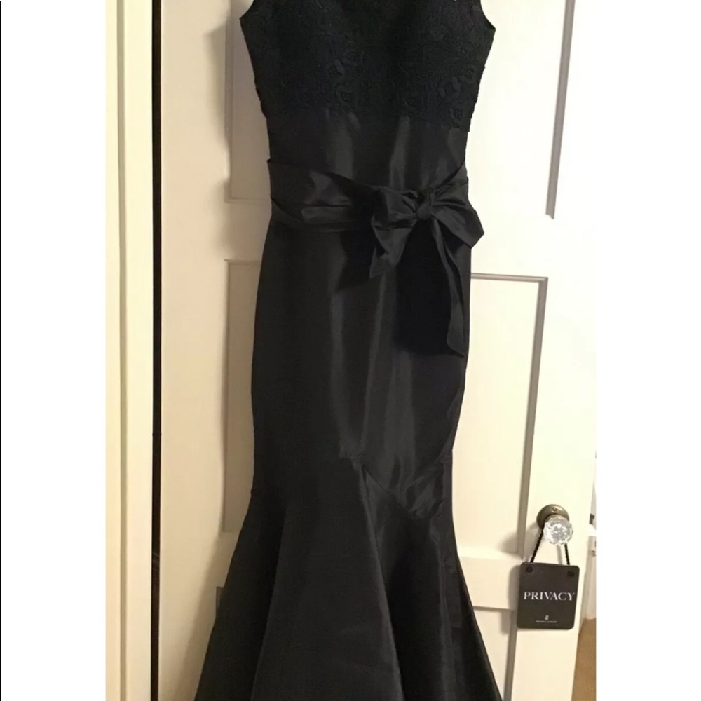 Elie Saab Lace Bodice Silk Blend Dress $3500 - Picture 2 of 10
